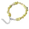 Pulsera de grava irregular de cristal natural de ágata transfronteriza pulsera de piedra semipreciosa joyería de piedra de color ins europeo y americano
