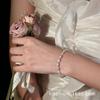 Pulsera de Perlas Barrocas Naturales de Agua Dulce Yimo Plata 925 Más Fácil de Combinar Lujo Ligero Exquisito Casual Pulsera de Alta Gama para Mujer