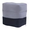 Reposapiés inflable portátil de terciopelo PVC almohadilla para pies pie avión tren coche camping soporte oficina siesta pedal simple