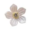 Ligas para el Cabello de Flores Transfronterizas para Niñas, Pétalos de Concha y Pedrería, Diademas para Niñas Pequeñas, Bandas Elásticas de Goma de Alta Elasticidad, Accesorios para el Cabello