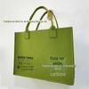 Nova Bolsa Tote de Feltro de Lã Dare Carbon Bolsa de Mão de Feltro Jovem Versátil para Ombro Sacola de Compras com LOGO Imprimível