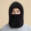 Gorro de invierno para hombre con calentador de cuello integrado, calentador de cuello de felpa cálido y a prueba de frío para hombre, gorro de invierno con protección para las orejas para hombres y mujeres, gorro para ciclismo al aire libre