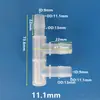 Conector de Três Vias para Conexões de Tubulação de Água de Aquário, Dispenser de Água de Silicone de Diâmetro Igual, Conector de Três Vias para Tubo de Drenagem de Ar Condicionado