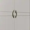 Manija de Puerta de Madera Minimalista para Club de Pedicure, Manija de Puerta Corredera de Doble Apertura para Sala Privada, Manija de Puerta con Diseño Original Chino, Aluminio