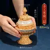 Foyuanhui Nepal Ben Ba Pot Tantra Inclinação Suprimentos Bronze-dourado-dourado-dourado-dourado-dourado prata-dourado garrafa de água Ben Ba Pot Ornamentos de Adoração