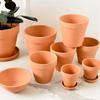 Vaso de Barro Vermelho Vaso de Terracota Vermelha para Suculentas Vaso de Flores Extra Grande Cerâmica Cerâmica Grossa Pothos Terracota Plantio Vaso para Cultivo de Vegetais Flores