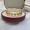 Pulsera Delgada al Por Mayor Hueca de Alta Gama Chapada en Oro Aleación Moda Sencilla Coreana Transfronteriza