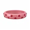 Pulsera redonda geométrica de resina minimalista estilo coreano, moderna y única, pulsera versátil con una estética de diseño de nicho