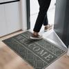 Tapete de Porta PVC Antiderrapante Tapete de Pé Cozinha Banheiro Anel de Seda Tapete Impermeável Resistente à Sujeira Removedor de Pó Tapete de Porta
