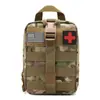 Kit Médico Táctico al por Mayor Bolsa Táctica Multifuncional Molle Bolsa de Cintura Deportes al Aire Libre Botiquín de Primeros Auxilios Negro Sin
