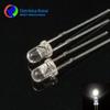 Vendas Diretas da Fábrica Lâmpadas F3, Lâmpadas LED sem Borda, Diodos Emissores de Luz Montados na Borda, Luz Branca 3mm, Pernas Curtas, Super Brilhantes
