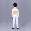 Chaleco de Lentejuelas para Niños Ropa de Baile Hip-Hop Jazz Performance Ropa de Baile de Pasarela Ropa de Performance para Niñas Niños
