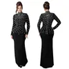 C7379 Transfronterizo Aliexpress Amazon Moda Europea y Americana Vestido Elegante de Manga Larga para Mujer con Pedrería y Pedrería