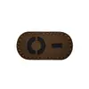 IR Corte láser infrarrojo brazalete reflectante sello tipo sanguíneo A + brazalete luminoso Velcro consejos mochila para exteriores sello de gas
