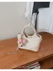 Bolso cruzado de un solo hombro, Bolso de mano de lujo de nicho coreano, Bolso tote pequeño, Bolso cubo de uso diario exquisito y moderno