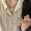 Regalo de Cumpleaños de Loto para Mamá, Niñas y Esposas para Regalar a Personas Mayores en el Día de la Ropa para Damas, Collar Popular Creativo y Práctico