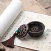Queimador de Incenso em Forma de Lótus Prato de Cerâmica Queimador de Incenso Queimador de Incenso de Agarwood Sândalo Artesanato para Decoração de Interior Recipiente de Incenso 666 Tubo de Incenso Mesa de Chá