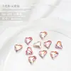 Acessórios para Nail Art Strass com Base Pontuda Strass de Coração Coração Torto Strass Rosa Cognac Octogonal Quadrado Gordo Quadrado Machadinha Strass para Unhas 10 peças