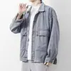 Chaqueta de solapa para hombre Primavera y Otoño Nuevo estilo coreano holgada moda juvenil Chaqueta de mezclilla marca de moda ins moda ropa de hombre