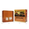 Comércio exterior transfronteiriço Sabão Negro Sabão Negro Africano Sabão de limpeza para café Sabão óleo essencial para banho Sabão de coco Sabão artesanal