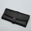 Lote de fábrica Estuche para gafas de un solo clavo en stock Bolsa para gafas de cuero negro Bolsa para gafas portátil Caja de almacenamiento para gafas de sol Imprimible