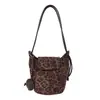 Bolso de cubo vintage de nicho transfronterizo para mujer, nuevo bolso de hombro simple con retazos 2026, bolso cruzado versátil con textura