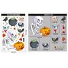 Bonitas pegatinas de Halloween con dibujos animados de bruja, murciélago, calabaza, calavera, pegatinas electrostáticas para decoración de fiestas de Halloween, pegatinas para ventanas
