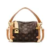 Bolso de Mano Vintage Versátil de Moda para Mujer 2025 Nuevo Estampado para el Trabajo Bolso de Hombro Cruzado de Lujo Ligero