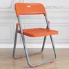 Silla Plegable para Uso en Casa, Silla de Plástico Moderna y de Moda para Fotos, Silla para Dormitorio, Oficina, Reuniones, Capacitación, Exterior con Respaldo, Venta al por Mayor