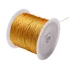 Cuerda Trenzada de Nylon, Cuerda con Cuentas, Cuentas de Oración Budistas, Pulsera DIY, Hilo Trenzado para Collar, Cuerda de Mano, Cuerda Iridiscente de 2 mm