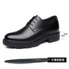 Sapatos masculinos de couro com aumento de altura interna de 10 cm, sola grossa, sapatos sociais com aumento de altura de 8 cm, sapatos casuais de couro para noivo e casamento para homens