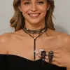 Joias da Amazon Mais Vendidas, Elegantes, Feitas com Material Ecológico, Colares e Brincos de Designer Cravejados com Diamantes, Conjunto de Colares de Alta Qualidade