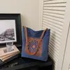 Moda Transfronteiriça 2026 Primavera Novo Bolsa de Compras com Bordado Floral Nicho Versátil Bolsa de Ombro Tendência Bolsa Transversal Bolsa Feminina