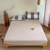 2026 Nuevo Algodón Puro Hilo Teñido Algodón Lavado Artículo Individual Sábana Ajustable Sábana Ajustable Individual Funda de Almohada Juego de Tres Piezas