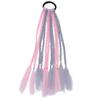 Peluca de trenza sucia para coleta, trenza de colores para niños, hip hop, degradado, trenza corta retorcida, anillo para el pelo, accesorios para el cabello de Xizang europeos y americanos