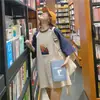 Camiseta Manga Curta Caranguejo Wubi Feminina Solta Estilo Coreano Estudante College Top Moda Roupa de Melhor Amiga Chegada Nova de Verão Camada Base