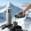 Taza aislada con tapa magnética de titanio puro, taza de titanio elegante y saludable, taza de té portátil para coche, taza de regalo de 450 ml