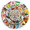 50 adesivos de grafite indiano personalizados para viagens ao ar livre com paisagem, logotipo da Índia, adesivo decorativo para copo de água e bagagem