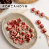 Flor Manzana Linda Peludo Cuentas Acrílico Bolsa Joyería Encanto Cuentas Sueltas Accesorios DIY Hecho a Mano Colgante Versátil