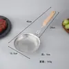 Venta Directa de Fábrica Colador Extendido con Mango Largo para Cocina Casera Colador de Aceite de Acero Inoxidable para Leche de Soya, Jugo, Colador de Aceite para Olla Caliente Picante