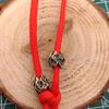 4m Pequena Chama Edc Pingente Paracord Pingente Lanterna Chaveiro DIY Pingente Nuvem Estilo Chinês Exquisito