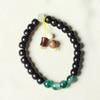 A maçã roxa do sândalo perla o bracelete da grama de DIY especificações 6 x 8 fabricantes decorativos retroretros da jóia do jogo de Wen por atacado