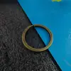 Anillas Abiertas de Metal Anillas Planas Llaveros O-Rings Eslabones Redondos Componentes para Joyería de Acero Inoxidable Ferretería para DIY Al por Mayor