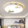 Nueva Lámpara de Techo para Sala de Estar Estilo Chino 5 Lámparas de Techo LED para Hogar Nueva Lámpara de Techo Simple y Grande para Habitación Dormitorio Estilo Moderno Minimalista Hierro