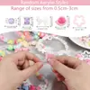 Bolsa de Materiales Hecha a Mano con Cuentas DIY Cuerda Trenzada Cuentas Sueltas Cadena Colorida para Teléfono Móvil Collar para Niños Accesorios de Joyería Lindos