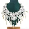 He Ming Accesorios Za Mismo Estilo Europeo y Americano Personalizado Exagerado Hecho a Mano Multicapa Colgante de Gota de Agua Collar Estilo Festivo Accesorio para el Cuello