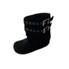 Botas Martin con Hebilla Retro para Mujer, Nuevas Botas de Verano 2026 con Aumento Interno de Altura, Botines Birkenstock, Botas de Pierna Stacky