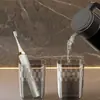 Conjunto Portátil de Escova de Dentes para Viagem, Conjunto de Três Peças, Escova de Dentes e Copo para Enxaguar, Copo Portátil para Escova de Dentes, Conjunto de Copo para Escovação e Enxágue de Alta Qualidade