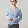 Cárdigan de punto patchwork de encaje y cachemira estilo francés para mujer, versión otoño e invierno, suéter elegante con flecos, camisa básica juvenil