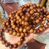 Pulsera de Hilo de Tuyo de Alto Aceite para Estudiantes Hombres y Mujeres Cuentas de Tronco de Madera Cuentas de Material Viejo Jade Mango Pulsera de Sándalo